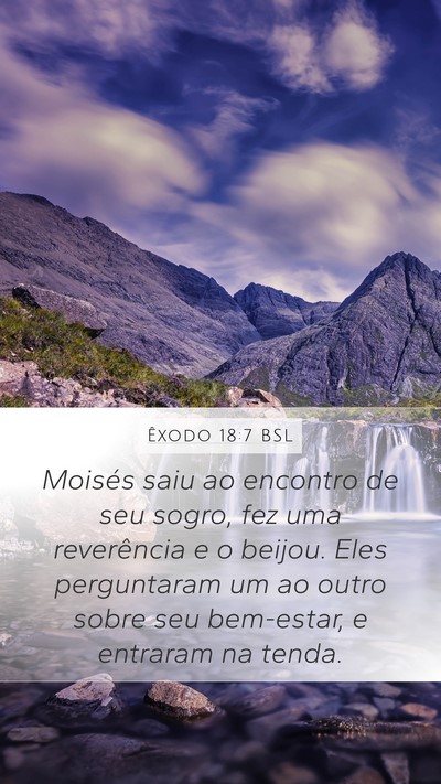 Êxodo 18:7 BSL Bible Verse Image