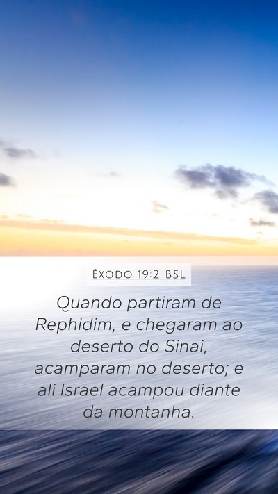 Êxodo 19:2 BSL Bible Verse Image