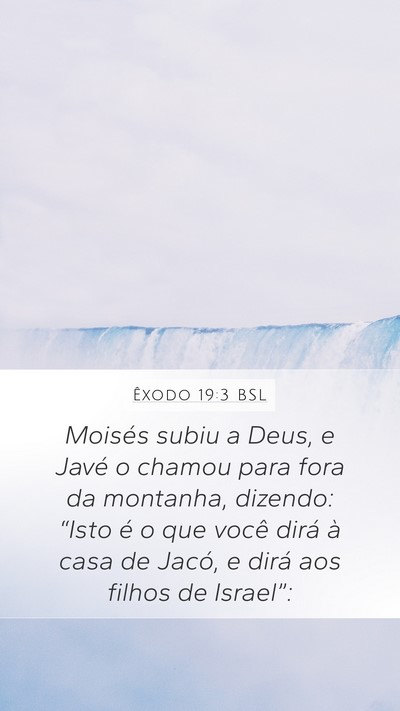Êxodo 19:3 BSL Bible Verse Image