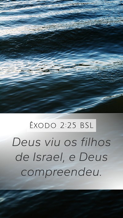 Êxodo 2:25 BSL Bible Verse Image