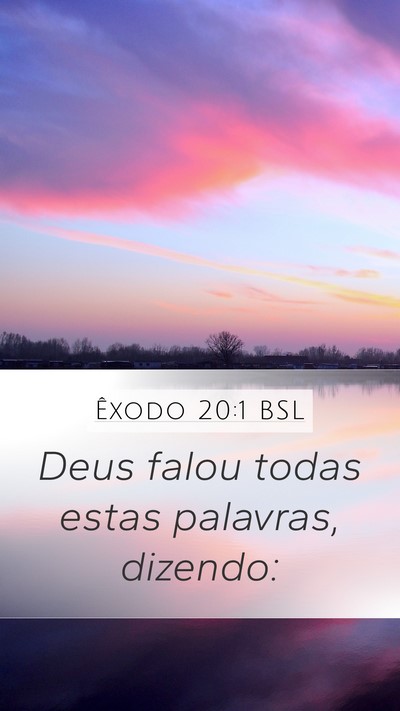 Êxodo 20:1 BSL Bible Verse Image