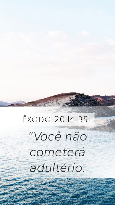 Êxodo 20:14 BSL Bible Verse Image