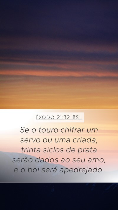 Êxodo 21:32 BSL Bible Verse Image