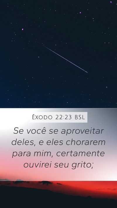 Êxodo 22:23 BSL Bible Verse Image