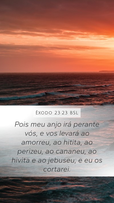 Êxodo 23:23 BSL Bible Verse Image