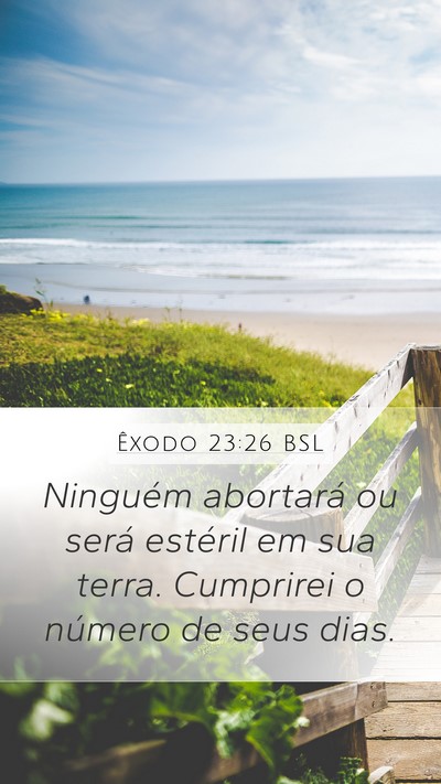 Êxodo 23:26 BSL Bible Verse Image