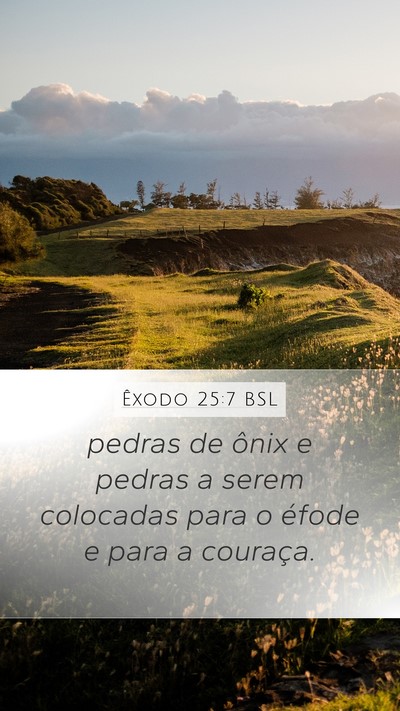 Êxodo 25:7 BSL Bible Verse Image