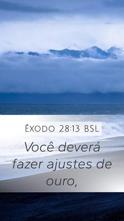 Êxodo 28:13 BSL Bible Verse Image