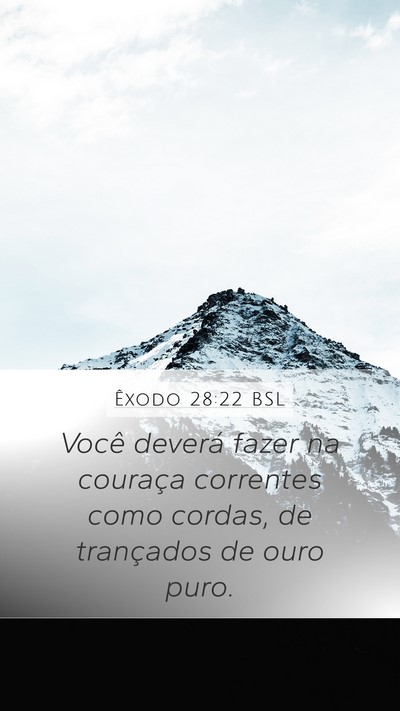 Êxodo 28:22 BSL Bible Verse Image