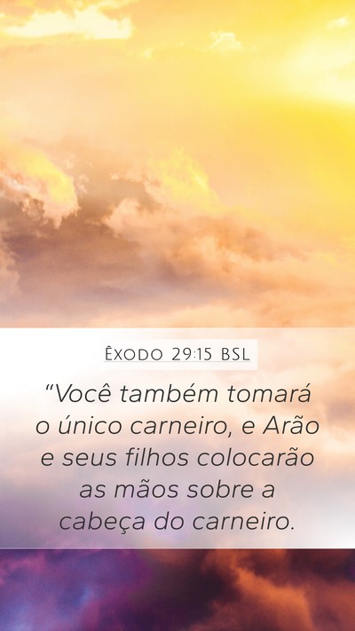 Êxodo 29:15 BSL Bible Verse Image