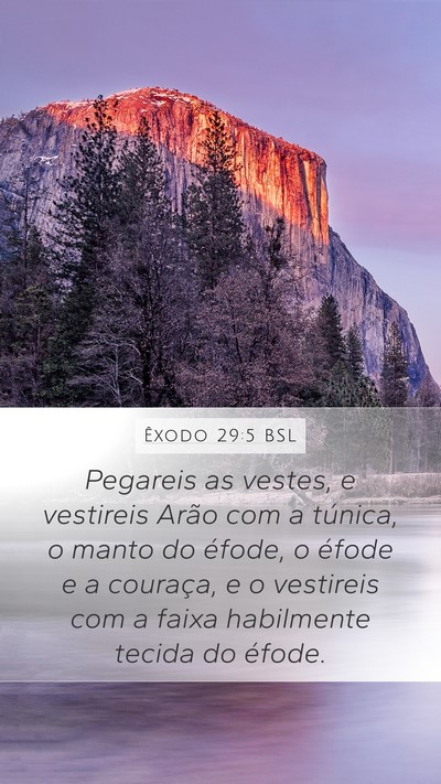 Êxodo 29:5 BSL Bible Verse Image