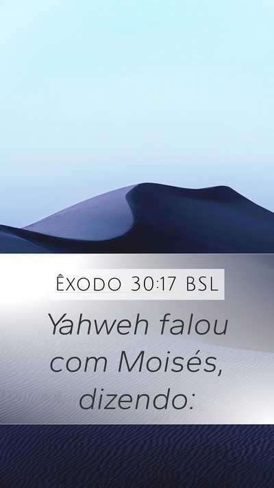 Êxodo 30:17 BSL Bible Verse Image