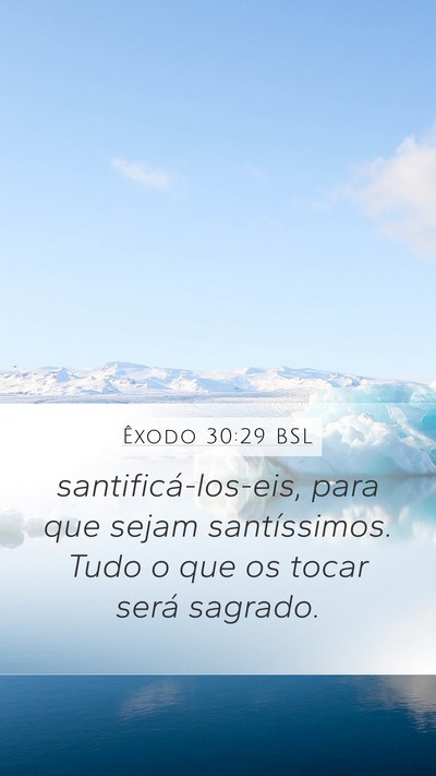 Êxodo 30:29 BSL Bible Verse Image