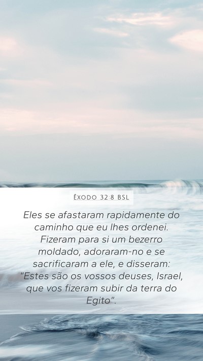 Êxodo 32:8 BSL Bible Verse Image