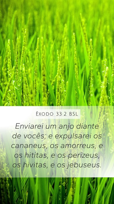 Êxodo 33:2 BSL Bible Verse Image