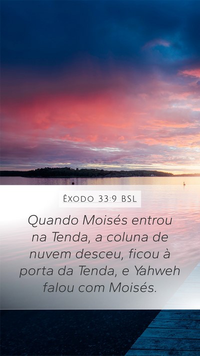 Êxodo 33:9 BSL Bible Verse Image