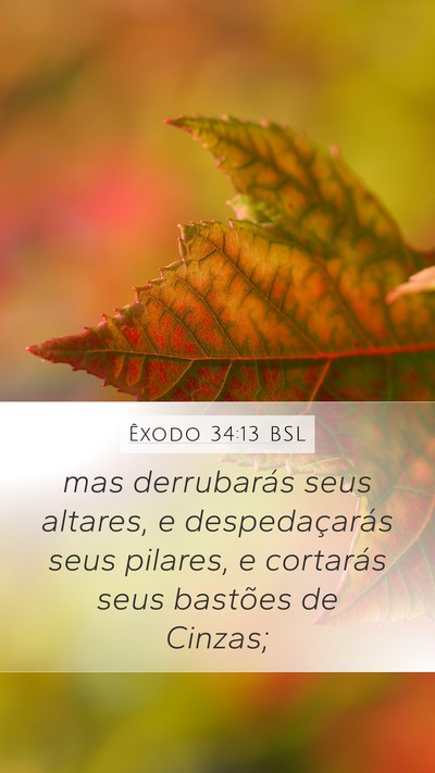 Êxodo 34:13 BSL Bible Verse Image