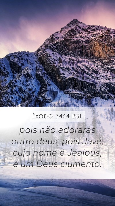 Êxodo 34:14 BSL Bible Verse Image