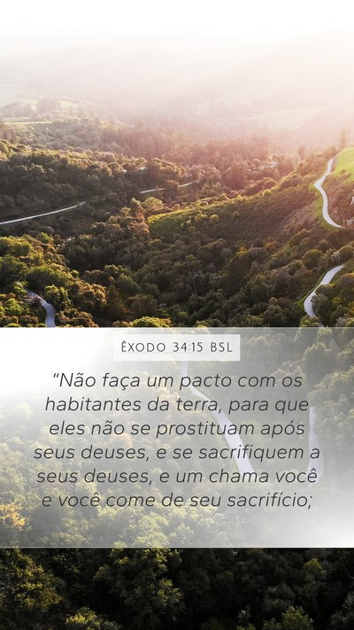 Êxodo 34:15 BSL Bible Verse Image