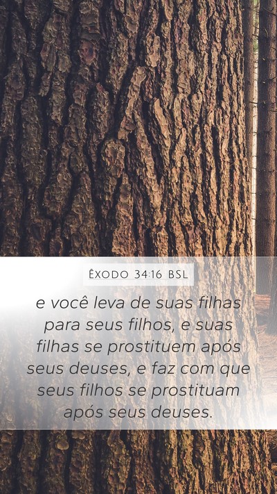 Êxodo 34:16 BSL Bible Verse Image