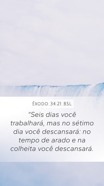 Êxodo 34:21 BSL Bible Verse Image