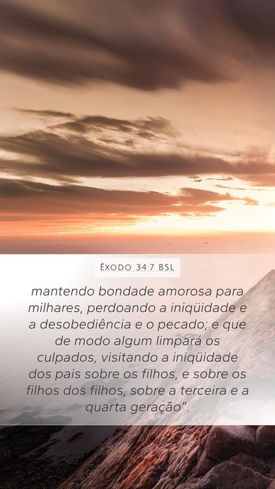 Êxodo 34:7 BSL Bible Verse Image
