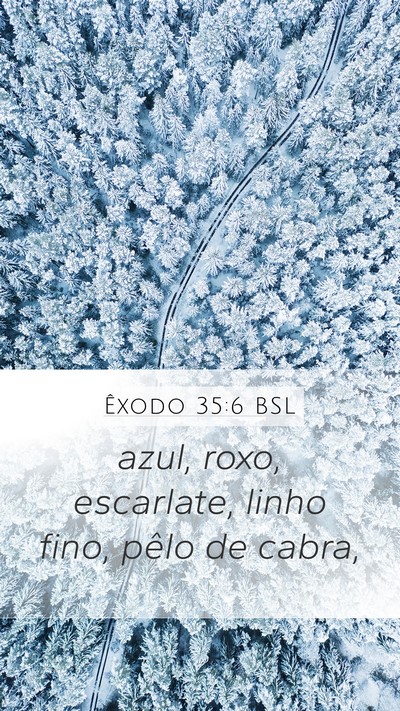 Êxodo 35:6 BSL Mobile Phone Wallpaper - azul, roxo, escarlate, linho fino, pêlo de - Mobile Bible Verse Wallpaper