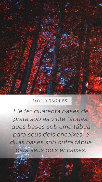 Êxodo 36:24 BSL Bible Verse Image