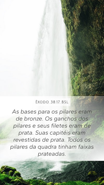 Êxodo 38:17 BSL Bible Verse Image