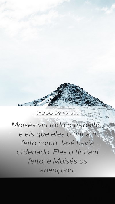 Êxodo 39:43 BSL Bible Verse Image