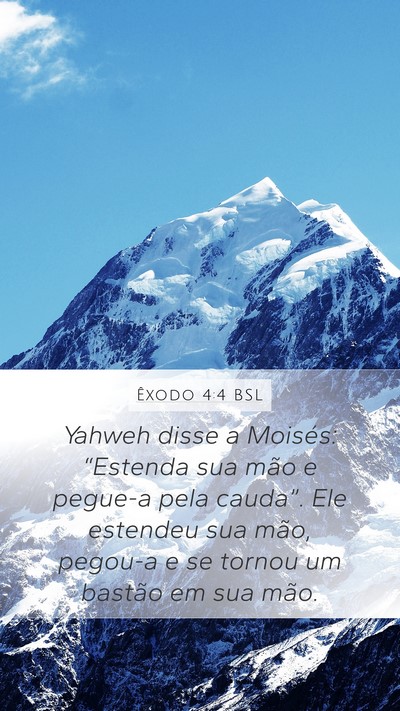 Êxodo 4:4 BSL Bible Verse Image