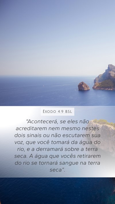 Êxodo 4:9 BSL Bible Verse Image