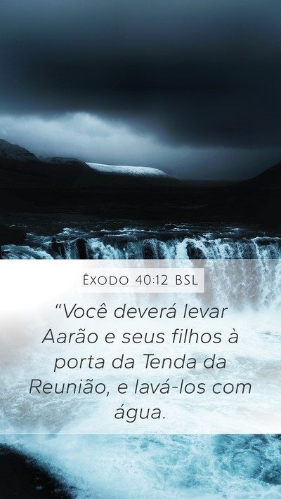 Êxodo 40:12 BSL Bible Verse Image
