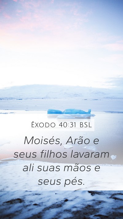 Êxodo 40:31 BSL Bible Verse Image