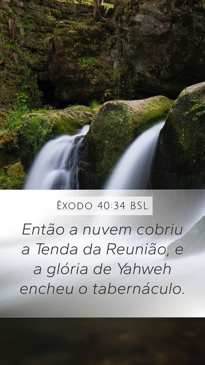 Êxodo 40:34 BSL Bible Verse Image