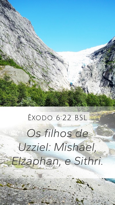 Êxodo 6:22 BSL Bible Verse Image