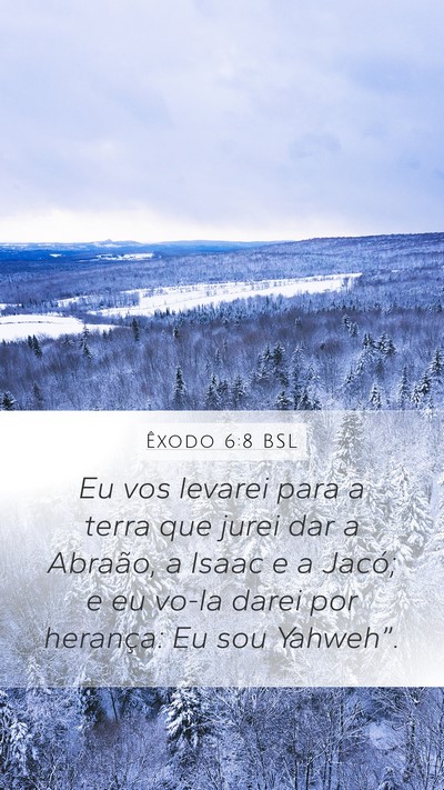 Êxodo 6:8 BSL Bible Verse Image