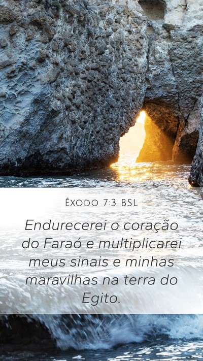 Êxodo 7:3 BSL Bible Verse Image