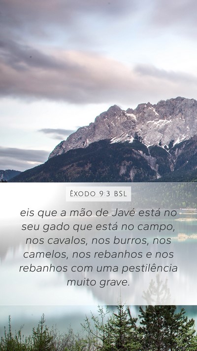 Êxodo 9:3 BSL Bible Verse Image