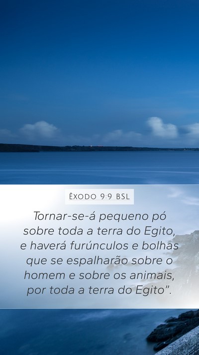 Êxodo 9:9 BSL Bible Verse Image